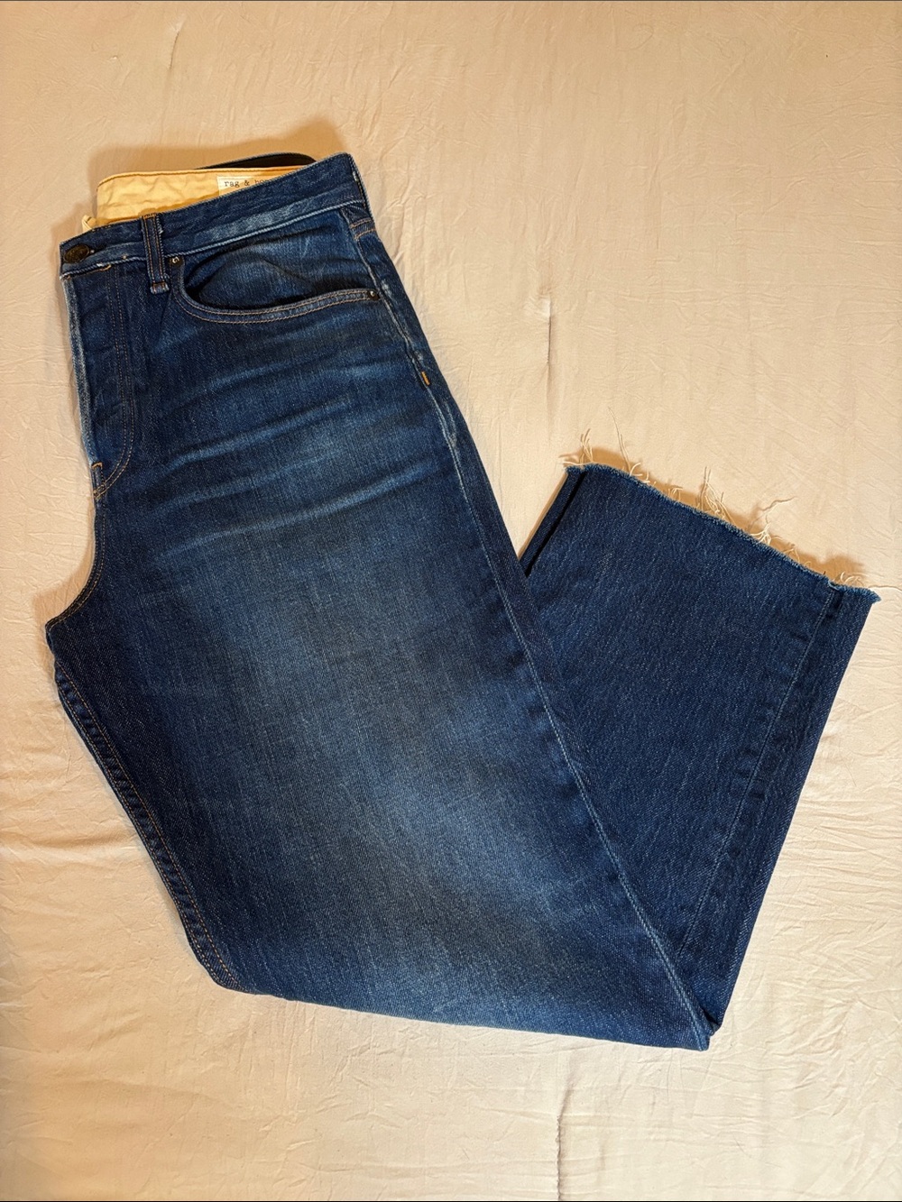 rag & bone Dark Indigo Straight-Leg Jeans